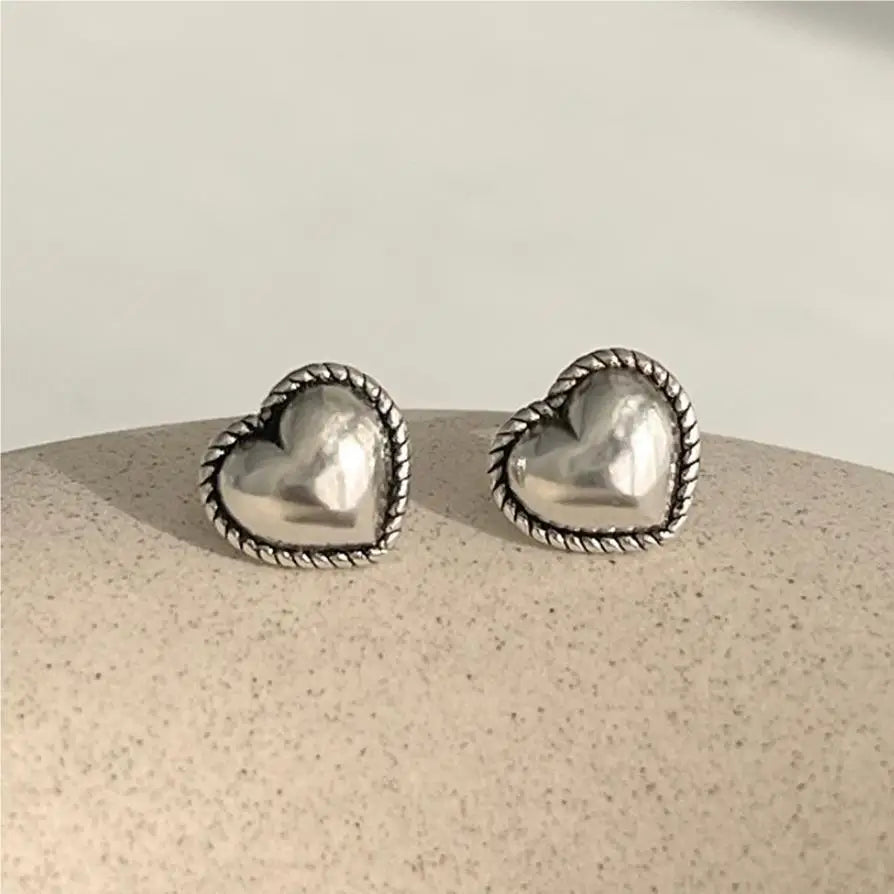 Sterling Silver Hollow Butterfly Stud Earrings