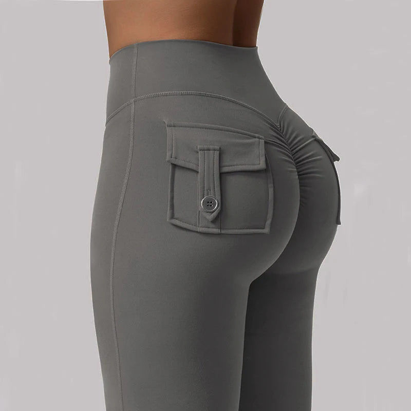 Women's Wide-Leg Yoga Leggings with Pockets