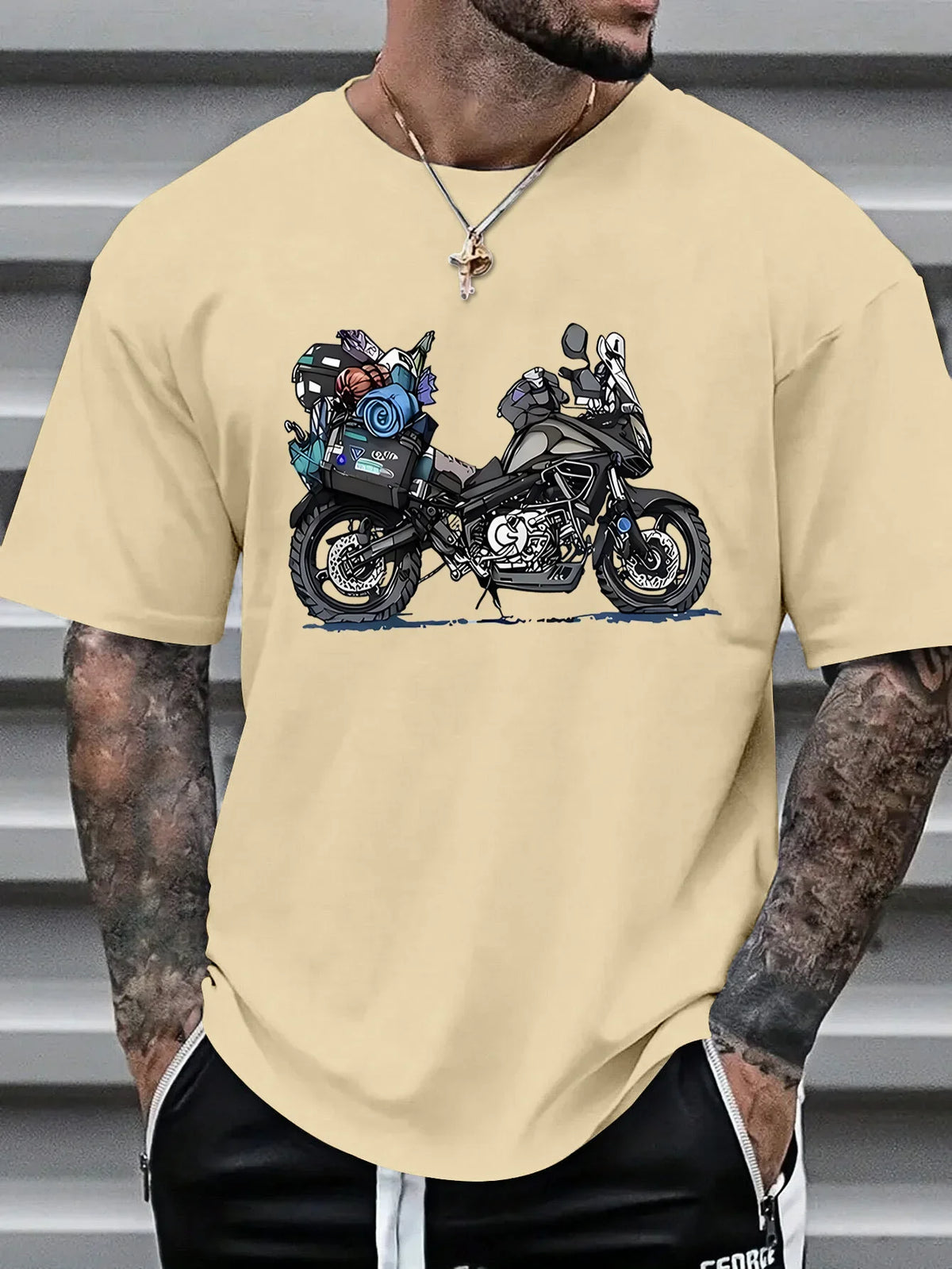 Men's Motorcycle Biker Graphic Tee