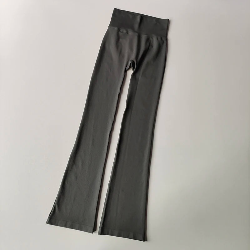 High-Waisted Flared Yoga Leggings