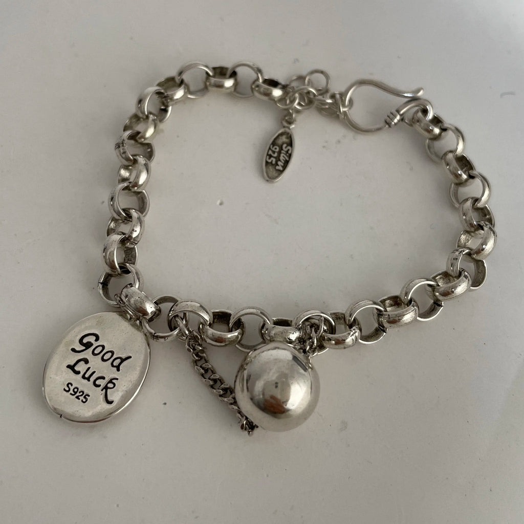 Sterling Silver Heart Chain Bracelet