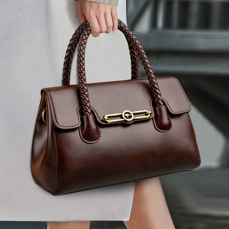 Women's PU Leather Messenger Shoulder Bag