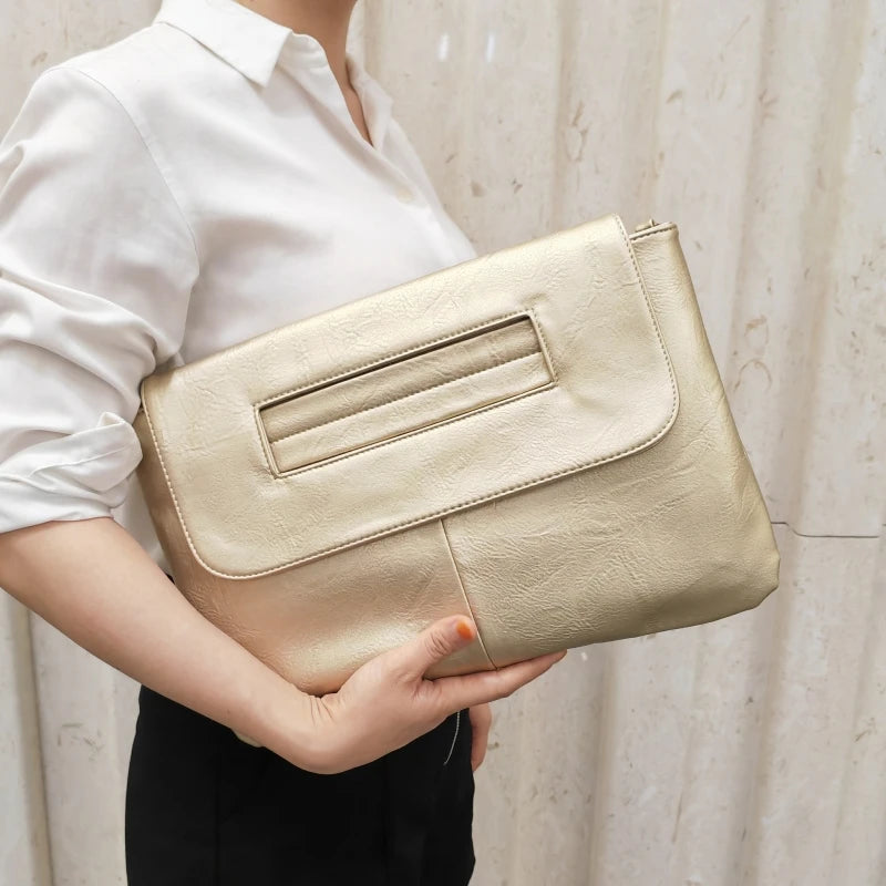 Women's PU Leather Laptop Messenger Bag