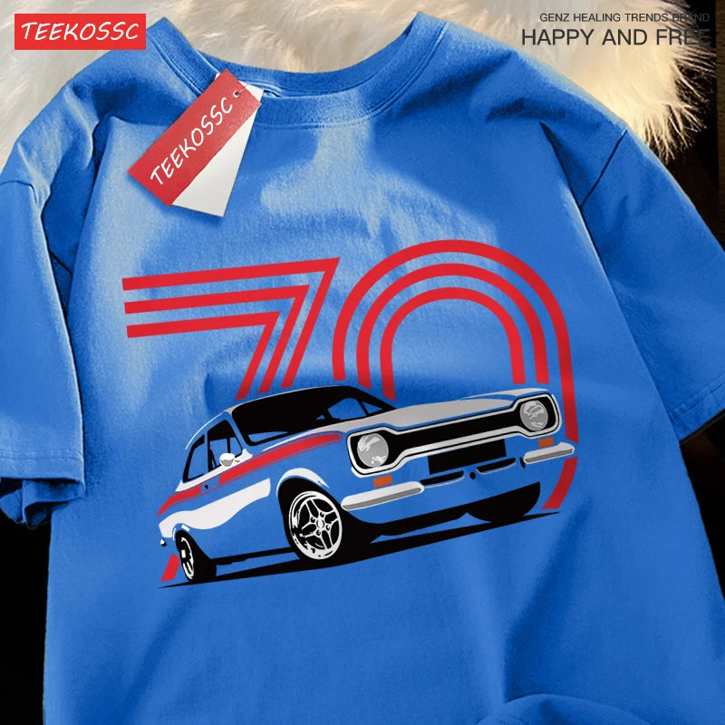 Vintage Old Car 70th Anniversary T-Shirt