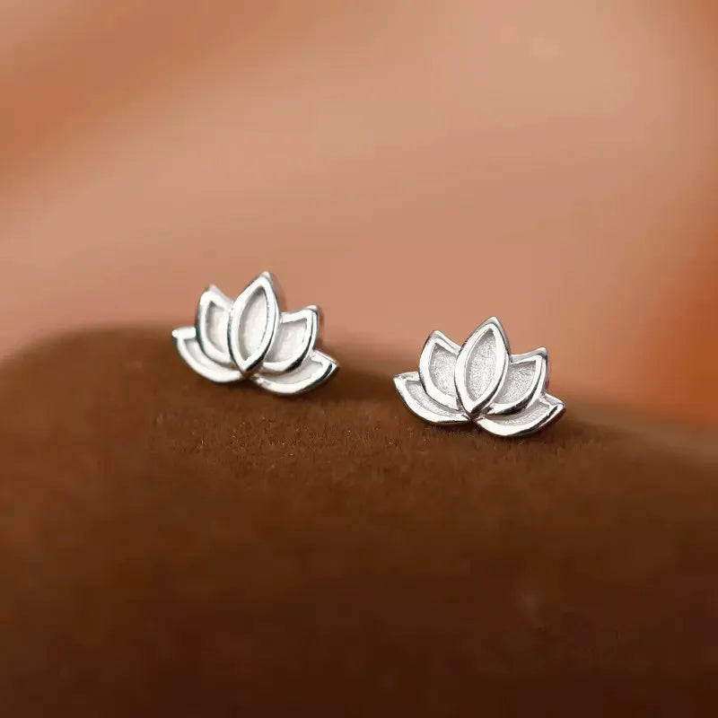 Sterling Silver Hollow Butterfly Stud Earrings
