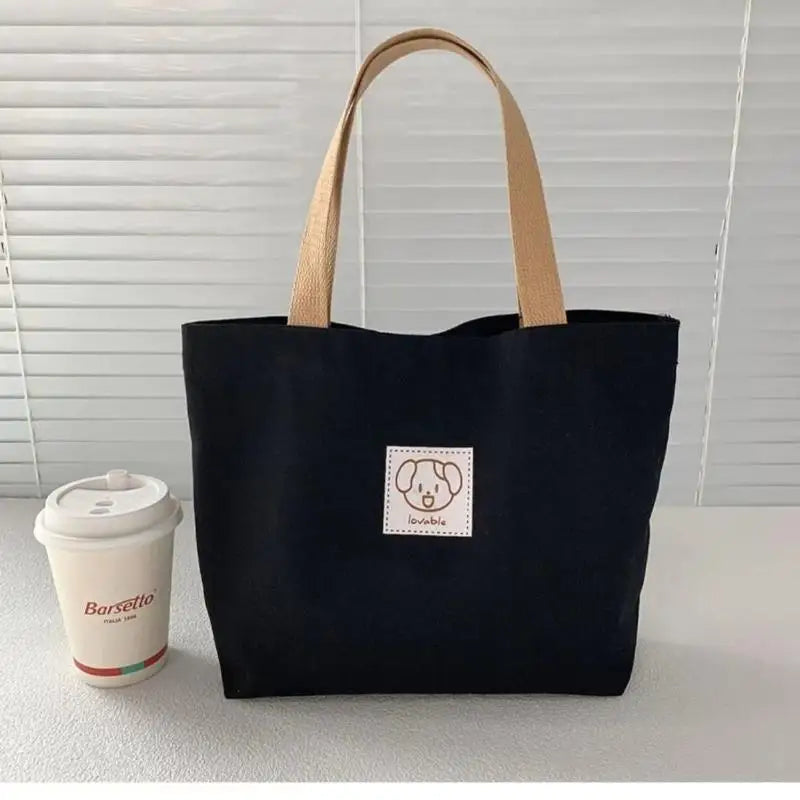 Canvas Tote and Crossbody Bag Set