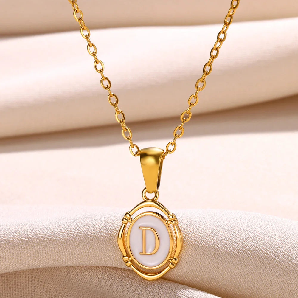 Women's Initial Letter Pendant Necklace (A–Z)