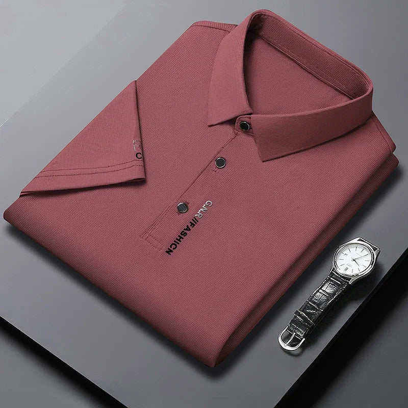 Men's Solid Color Polo Shirt