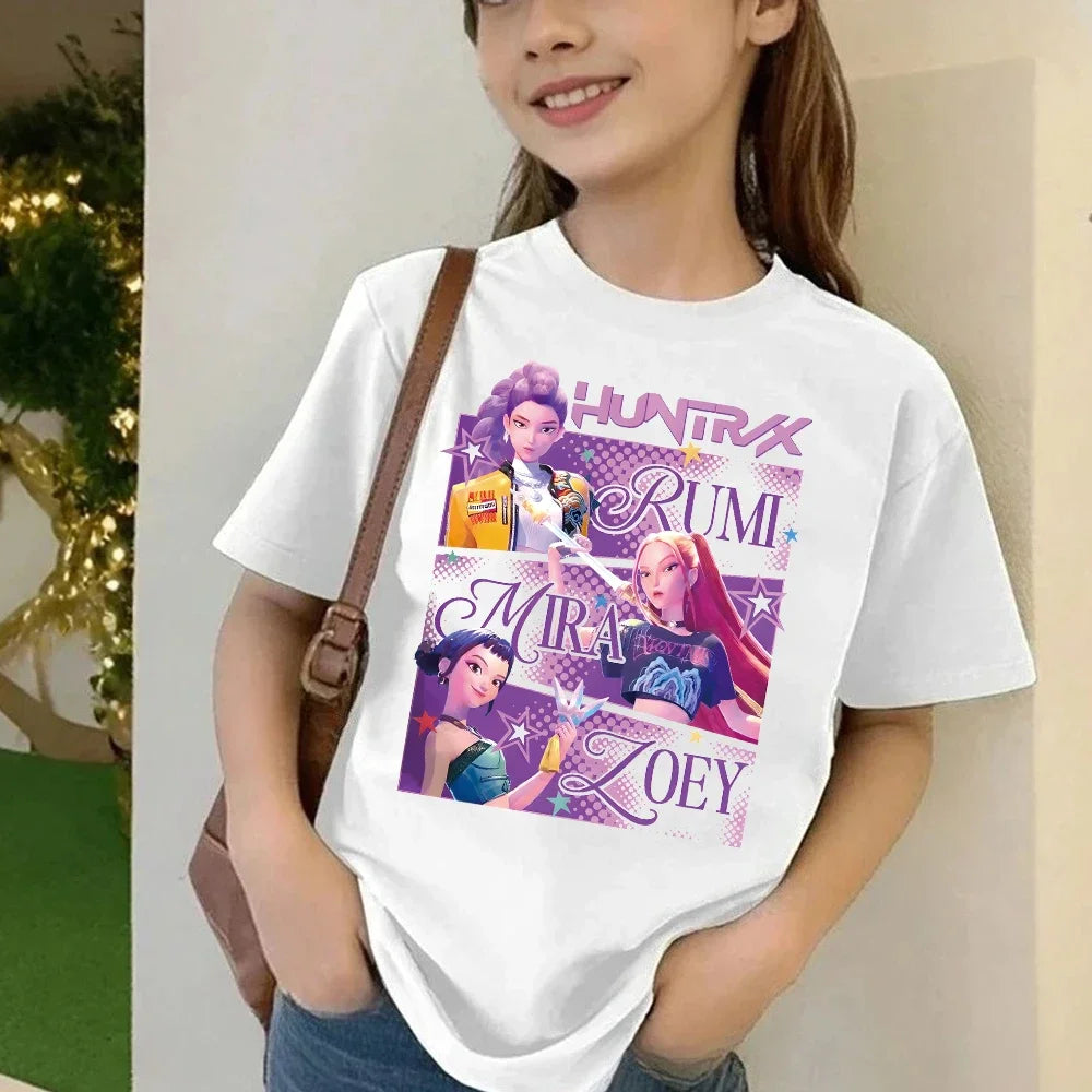 Girls' Cartoon Graphic T-Shirt