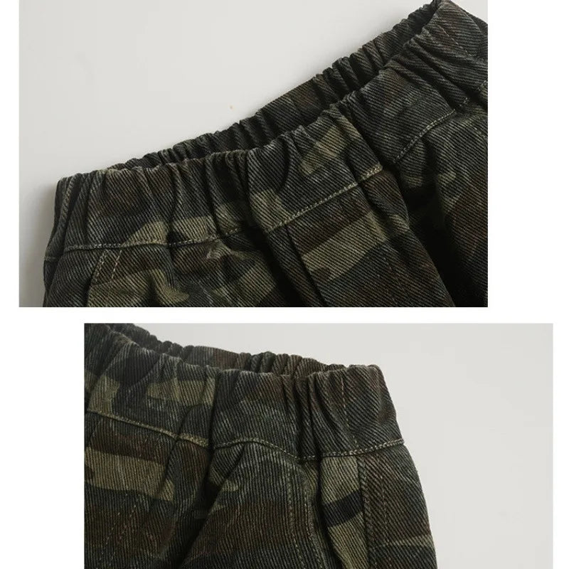 Kids Camo Cargo Pants