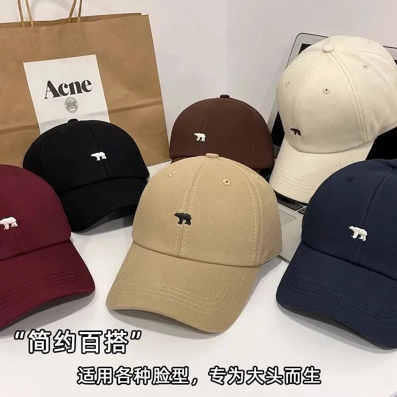Cute Bear Embroidered Dad Cap