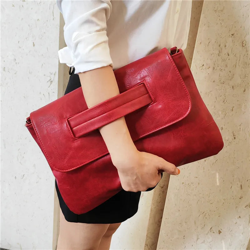 Women's PU Leather Laptop Messenger Bag