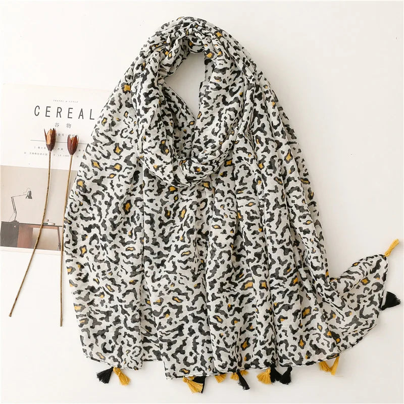 Aztec Floral Tassel Shawl Wrap