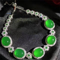 Women's Natural Gemstone & Jade Silver-Plated Bracelet