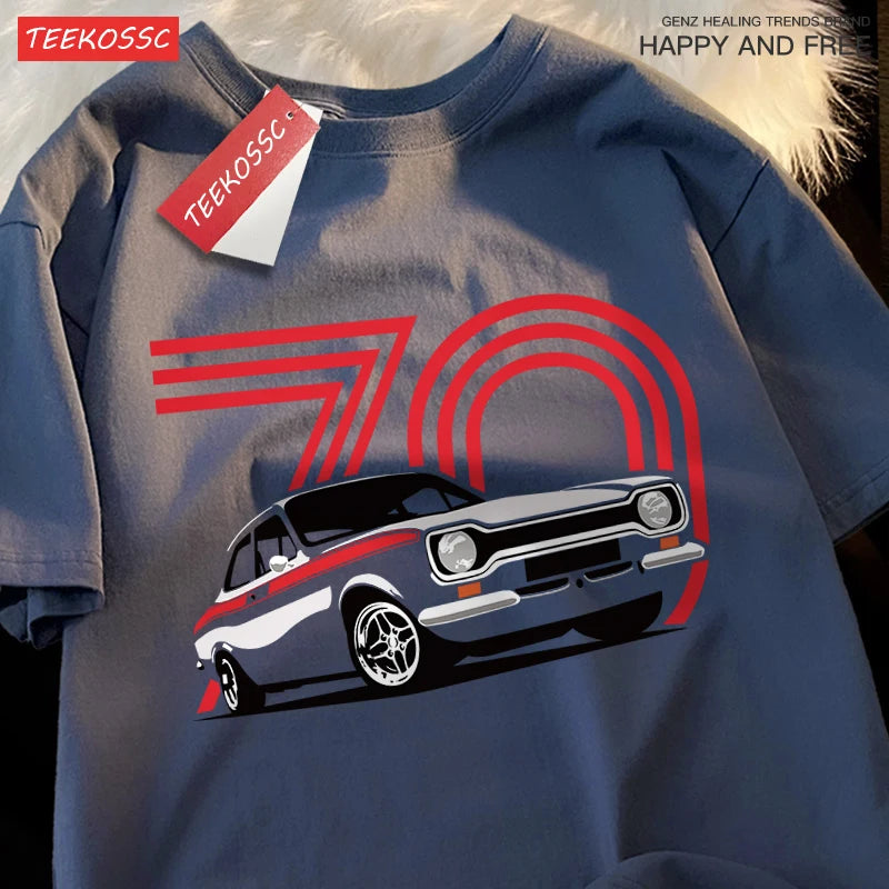 Vintage Old Car 70th Anniversary T-Shirt