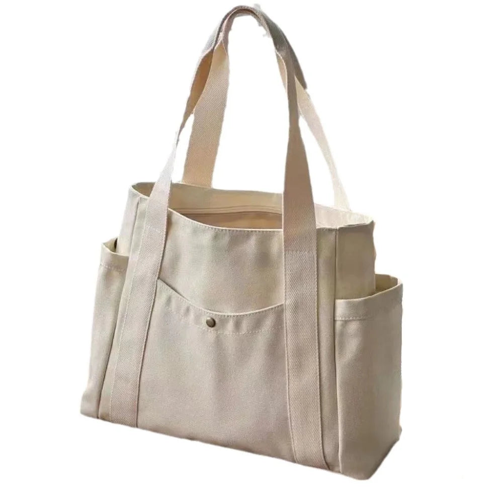 Large Canvas Tote Bag for Work and School