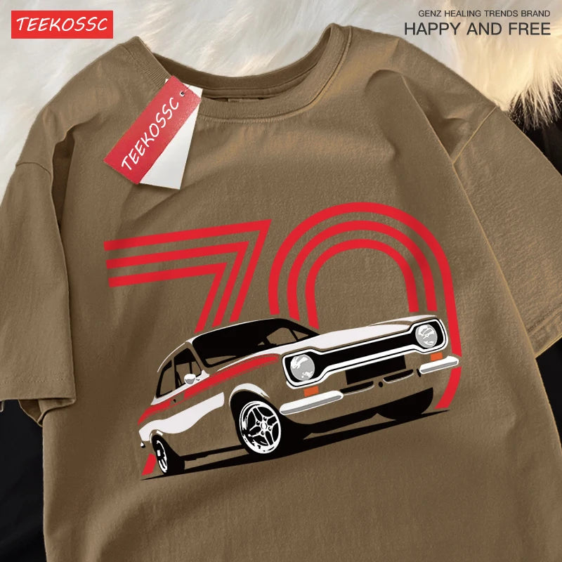 Vintage Old Car 70th Anniversary T-Shirt