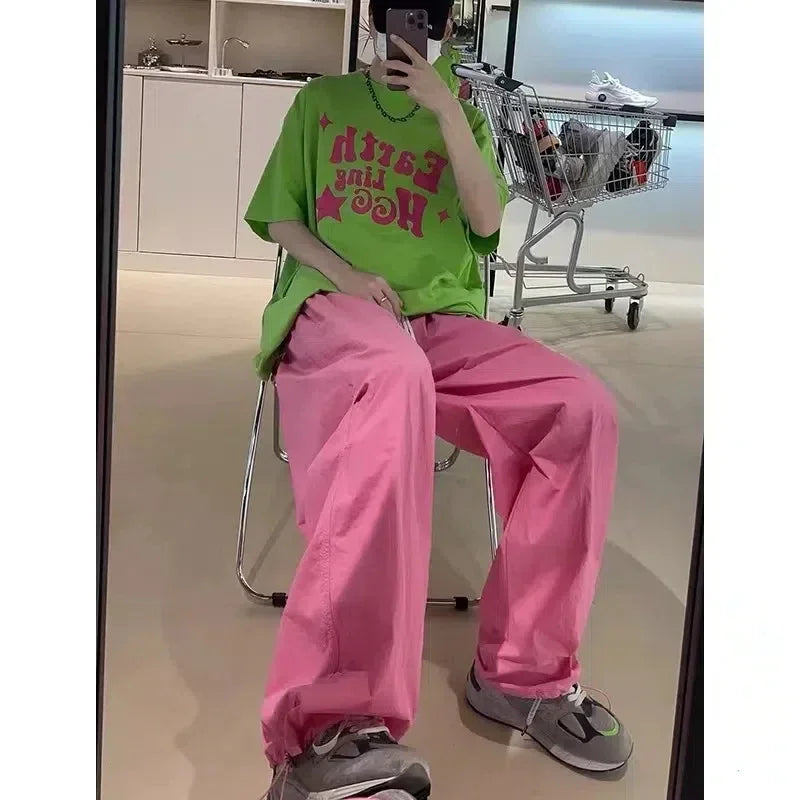Women's High-Street Cargo Sweatpants