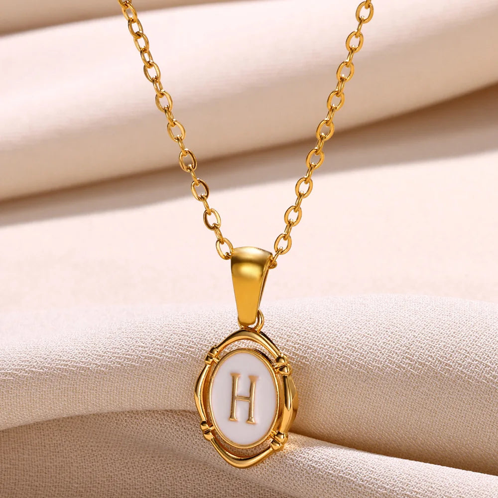 Women's Initial Letter Pendant Necklace (A–Z)