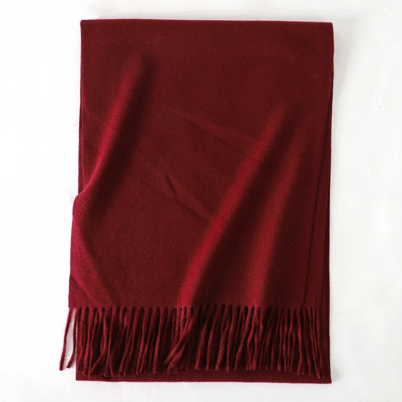 Women's Soft Pashmina Scarf with Tassels