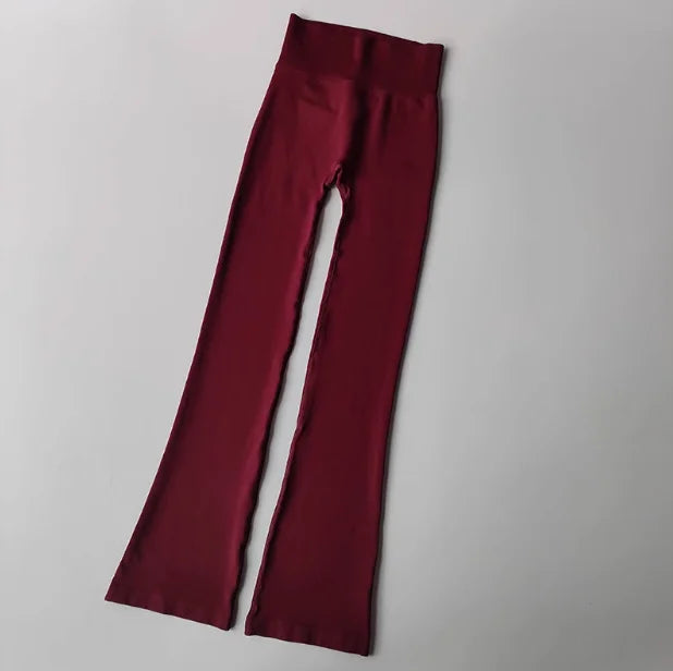 High-Waisted Flared Yoga Leggings
