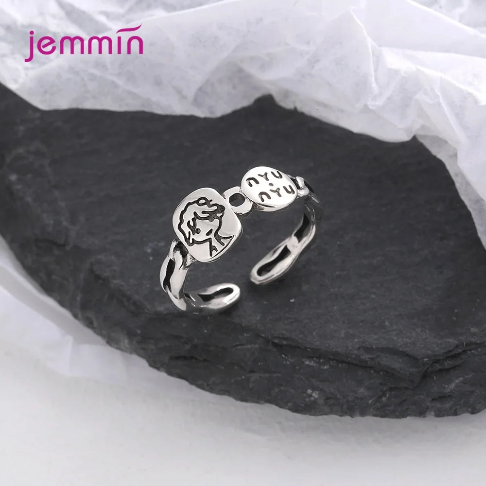 Adjustable Antique Sterling Silver Band Ring