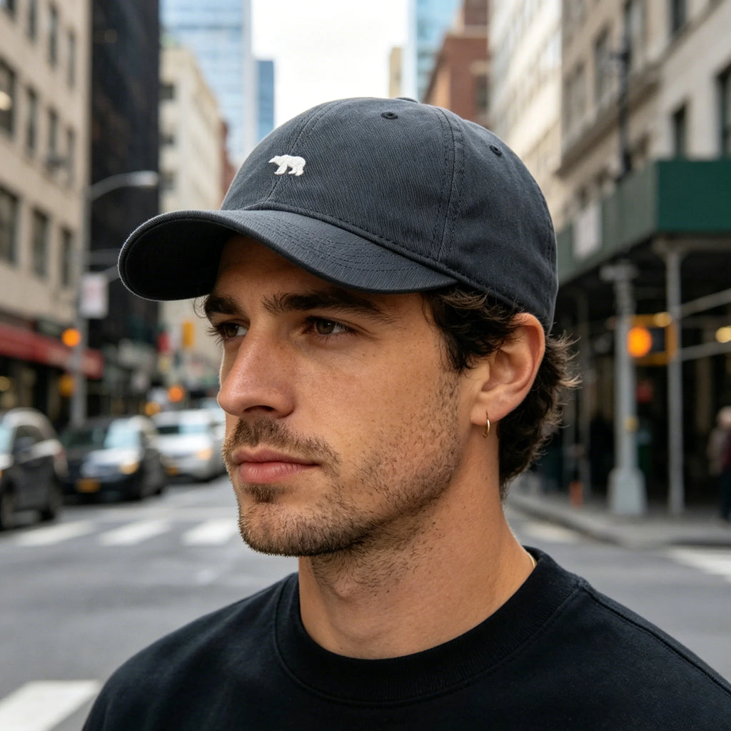 Cute Bear Embroidered Dad Cap