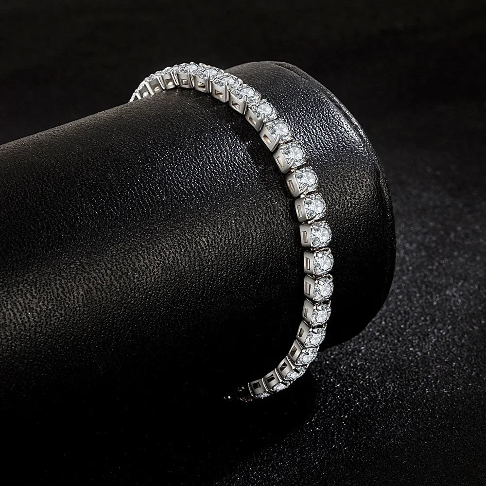 Sterling Silver Zirconia Tennis Bracelet