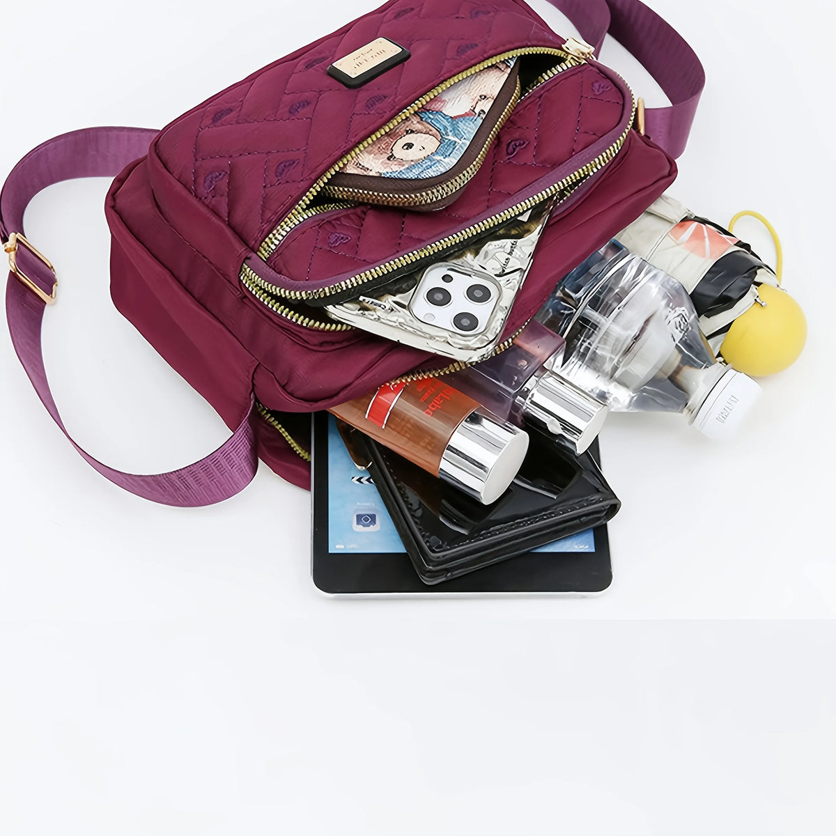 Women's Multi-Layer Crossbody Wallet Purse