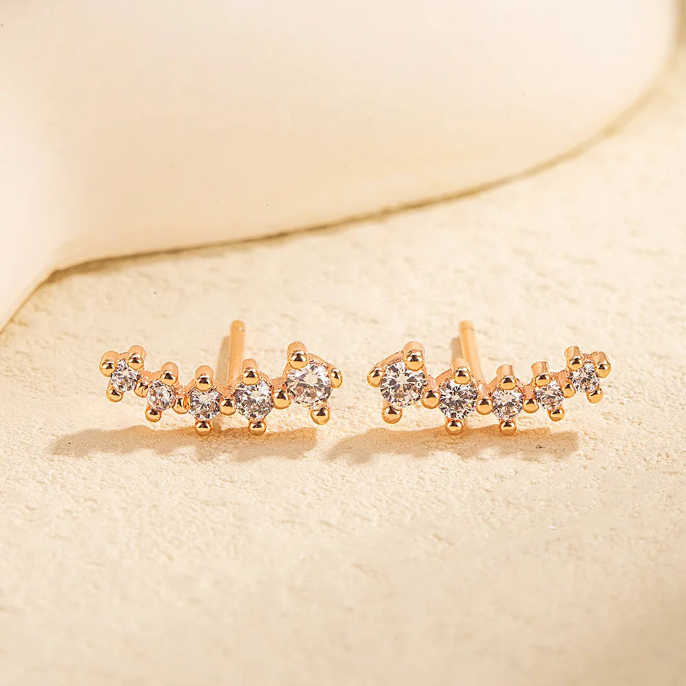 Sterling Silver Hollow Butterfly Stud Earrings