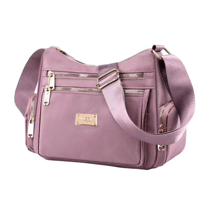 Women's Multi-Layer Zip Handbag