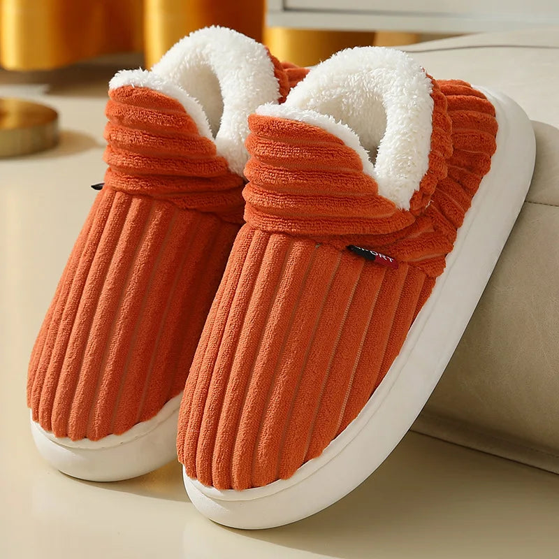 Men's Fluffy Ankle-Boot Slippers