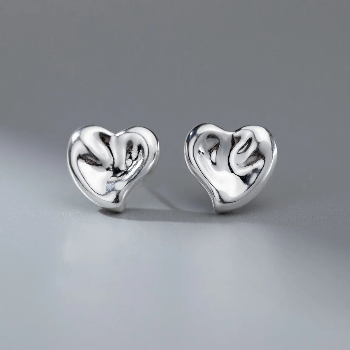 Sterling Silver Hollow Butterfly Stud Earrings