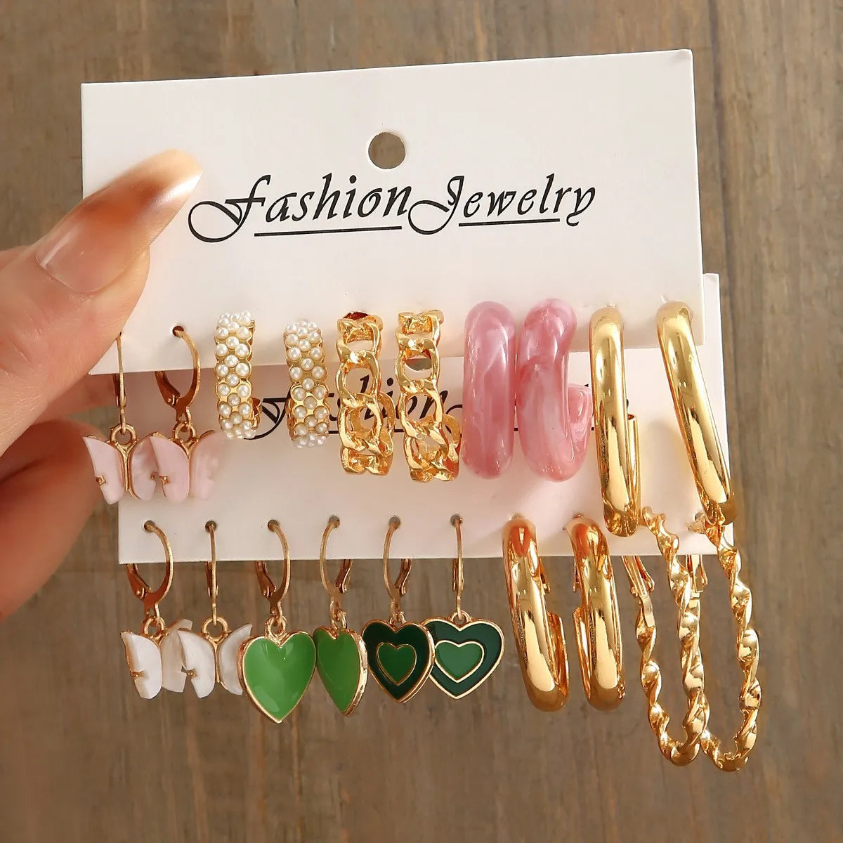 Women's Gold Hoop & Pearl Earring Set – 24 Pairs Variety Pack
