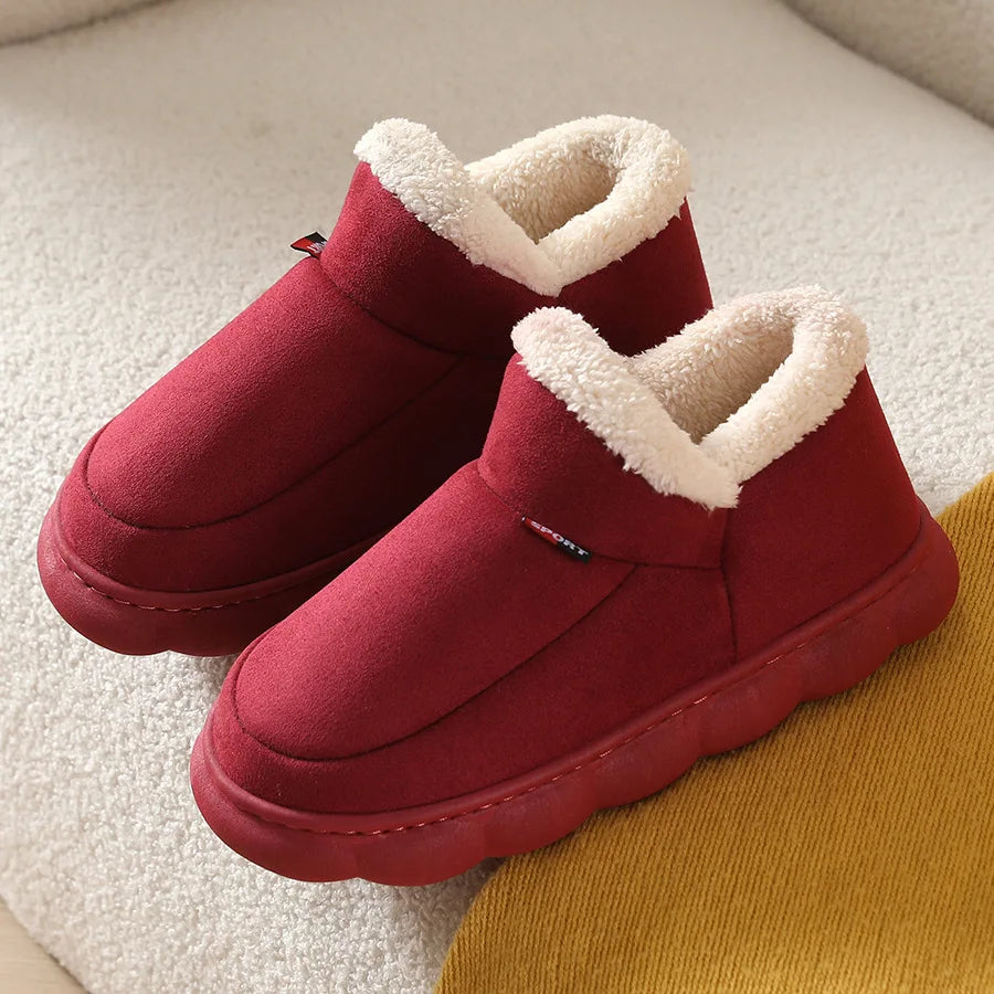 Men's Fluffy Ankle-Boot Slippers