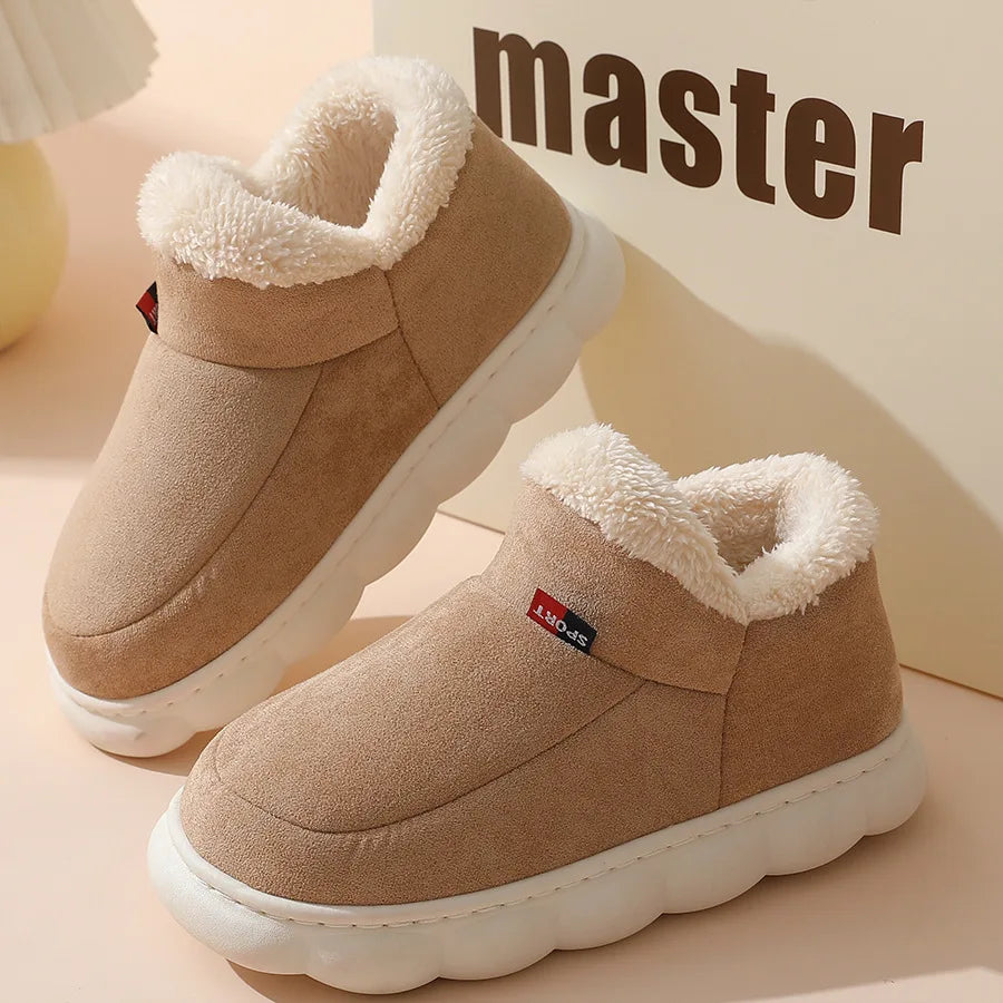 Men's Fluffy Ankle-Boot Slippers