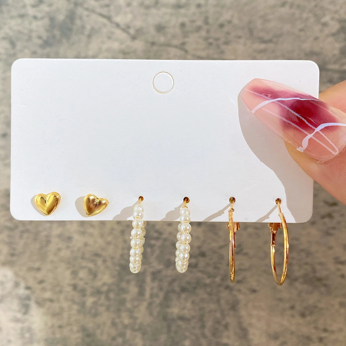 Women's Gold Hoop & Pearl Earring Set – 24 Pairs Variety Pack