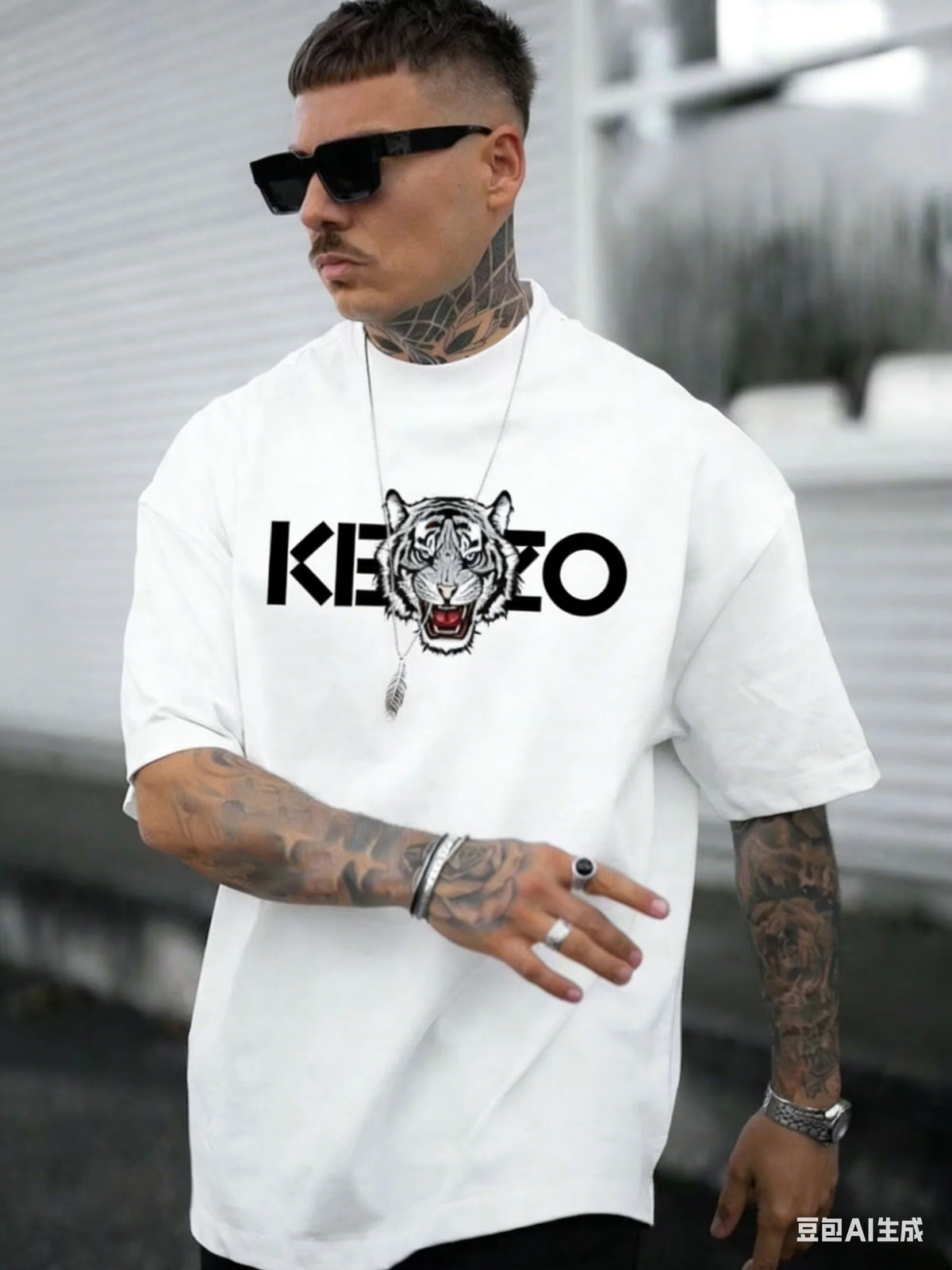 Men's Tiger Head Graphic Tee
