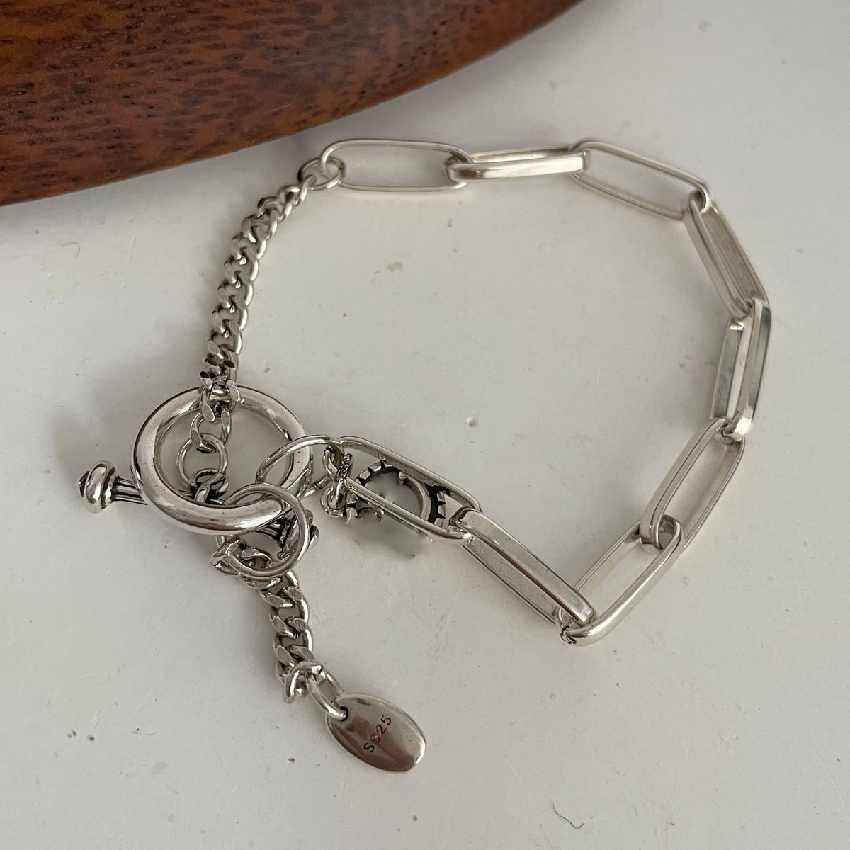 Sterling Silver Heart Chain Bracelet