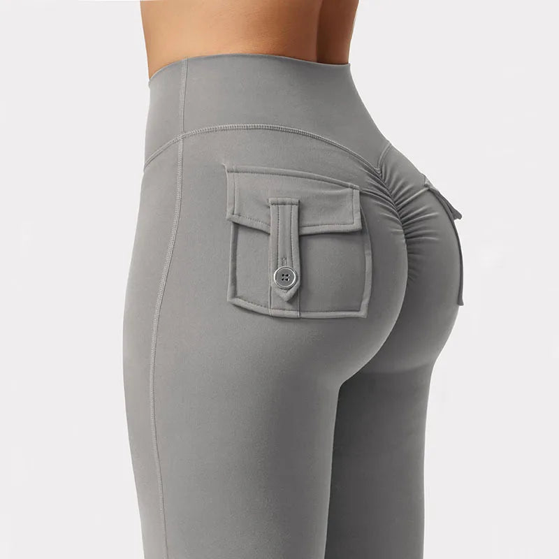 Women's Wide-Leg Yoga Leggings with Pockets