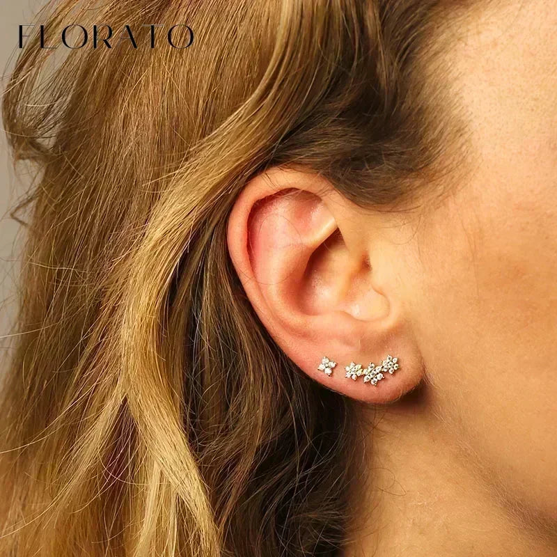 Sterling Silver Butterfly Pendant Hoop Earrings