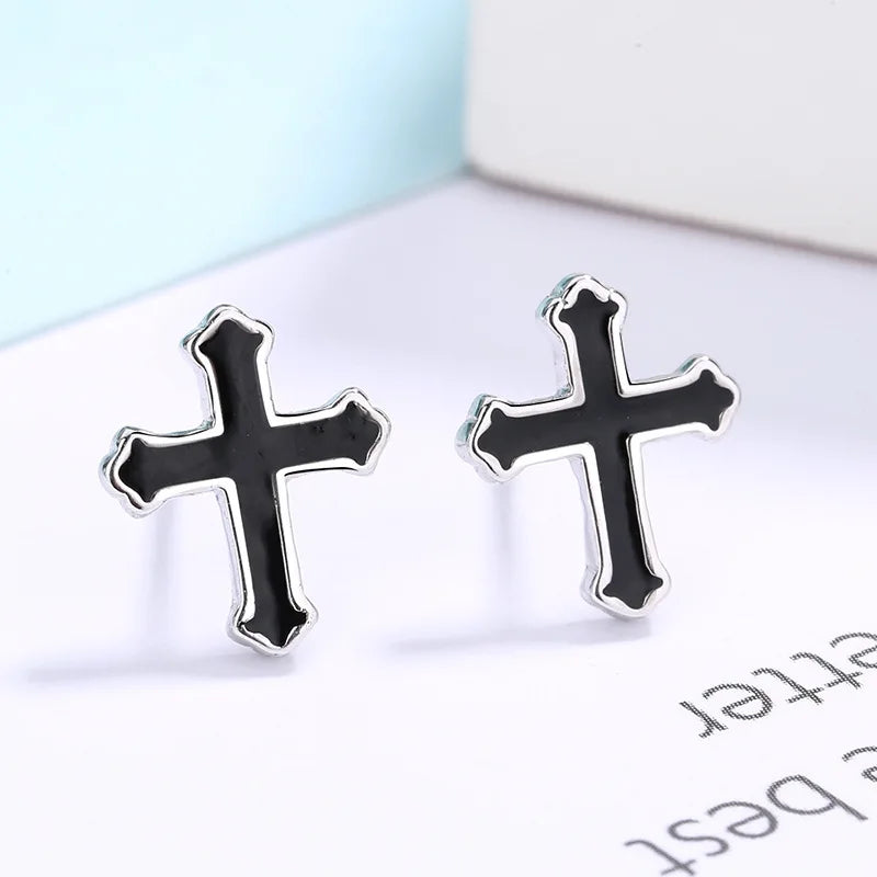 Sterling Silver Hollow Butterfly Stud Earrings