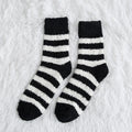 Men's Striped Fluffy Winter Crew Socks