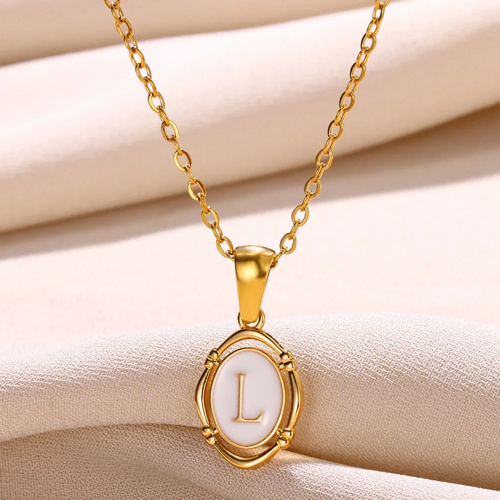 Women's Initial Letter Pendant Necklace (A–Z)
