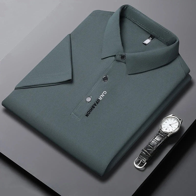 Men's Solid Color Polo Shirt