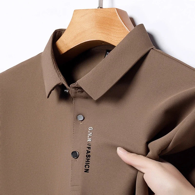 Men's Solid Color Polo Shirt