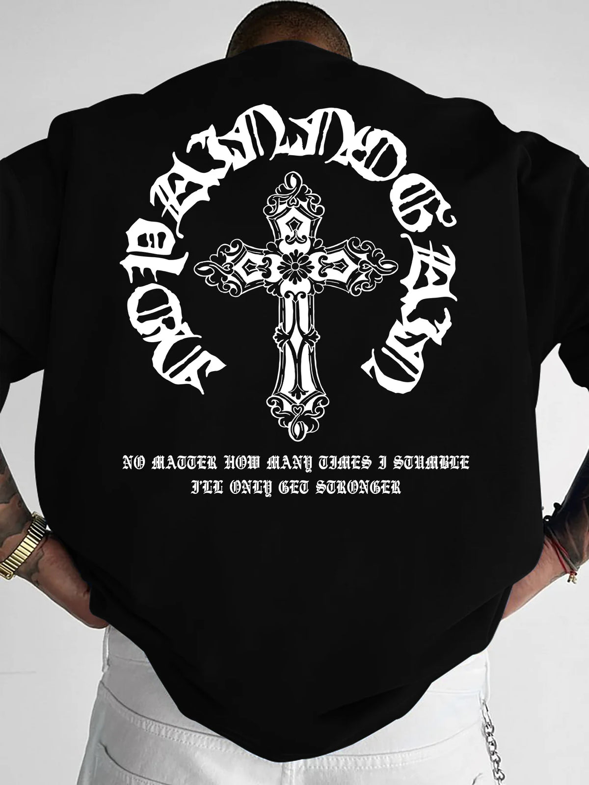 Men's Gothic Cross Graphic Tee