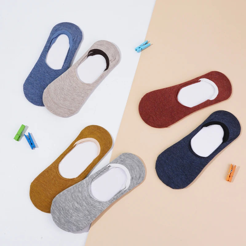 Women's Cotton Slipper Socks, 5-Pack
