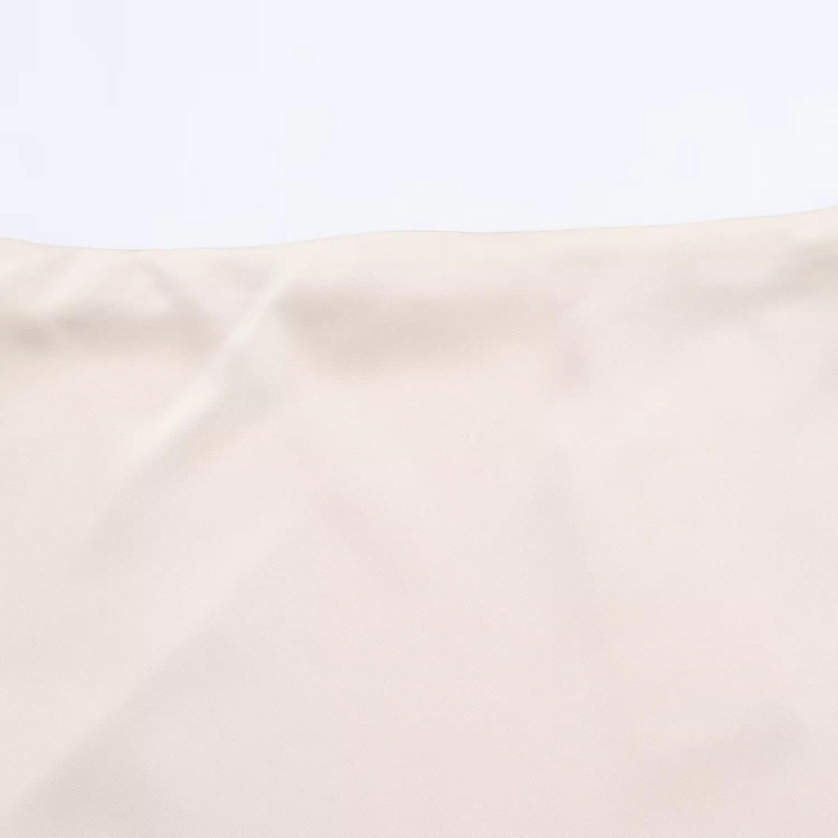 Lace-Trim Satin Midi Skirt