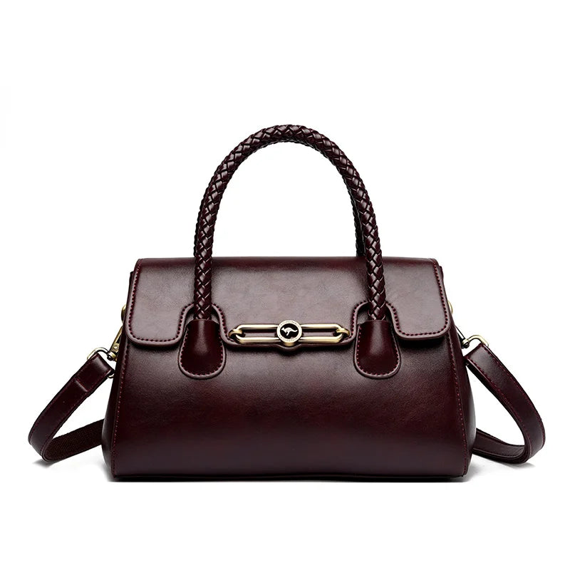 Women's PU Leather Messenger Shoulder Bag